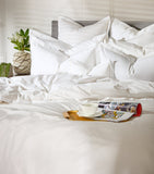 Celso De Lemos king duvet cover with delicate embroidery, 230cm x 220cm - British product