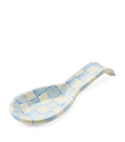 MacKenzie-Childs Sky Check spoon rest H4cm x W21.5cm, imported from the UK
