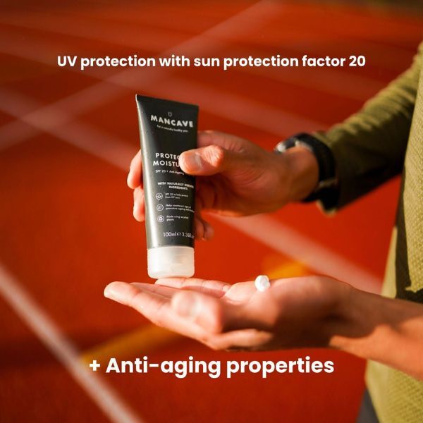 ManCave Protective Moisturiser SPF 20 100ml, imported from the UK