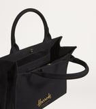 Harrods small cotton logo tote bag, UK version