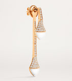 MARLI New York Cleo drop earrings in rose gold with diamonds - British product
