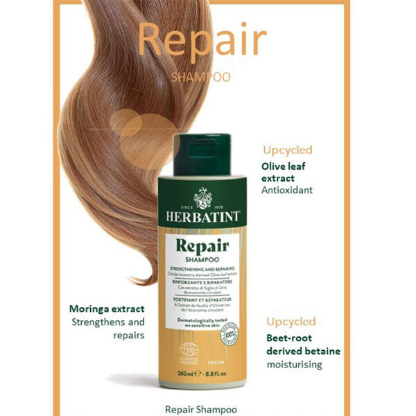 Herbatint Repair Shampoo for dry damaged hair, UK version