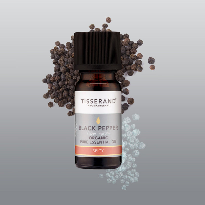 Tisserand Black Pepper Essential Oil 9ml, imported from the UK