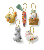 Rifle Paper Co. set of 5 spring farm ornaments, imported from the UK