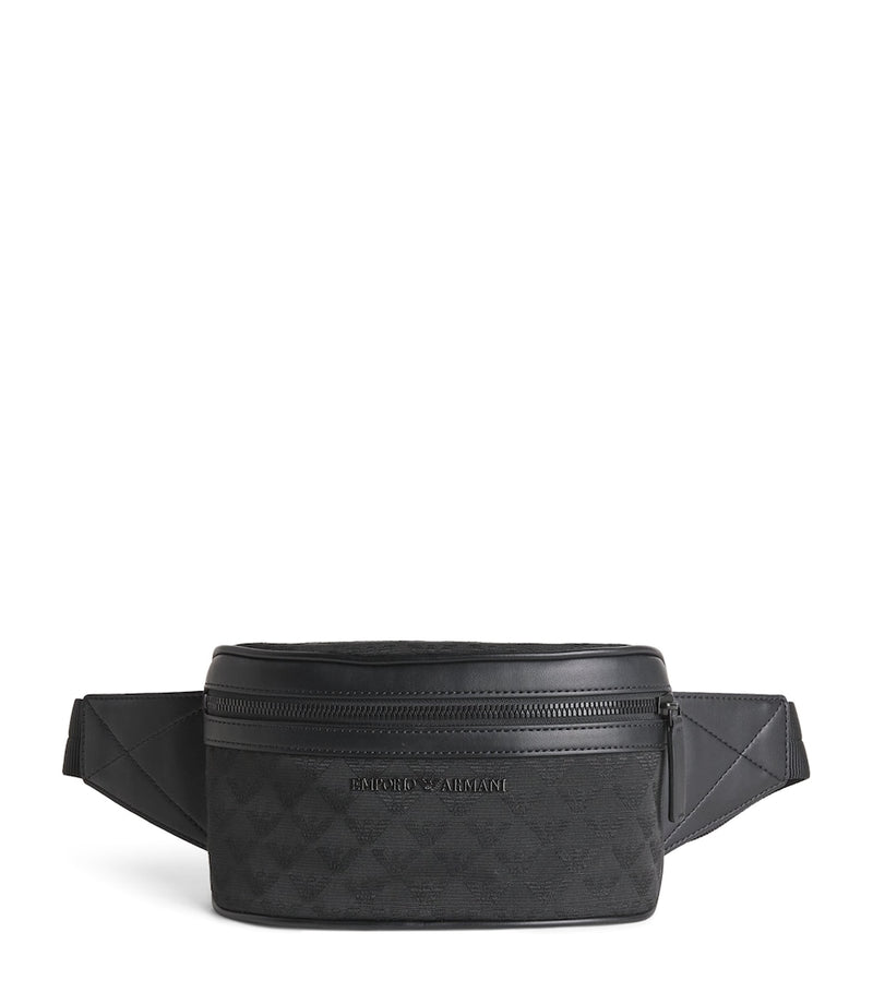 Emporio Armani jacquard logo belt bag (British brand)