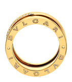 Bvlgari B.zero1 three-band ring in yellow gold and diamonds - British product