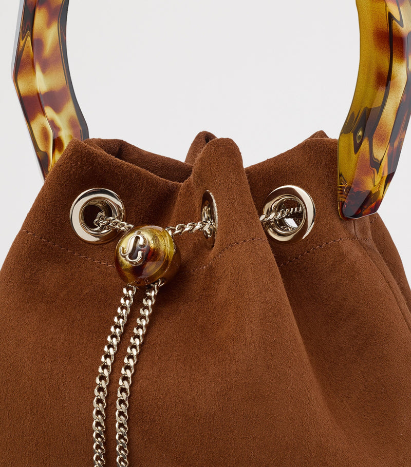 Jimmy Choo Bon Bon goat suede top-handle bag, UK version