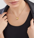 Bvlgari B.zero1 pendant necklace yellow gold diamonds - British product