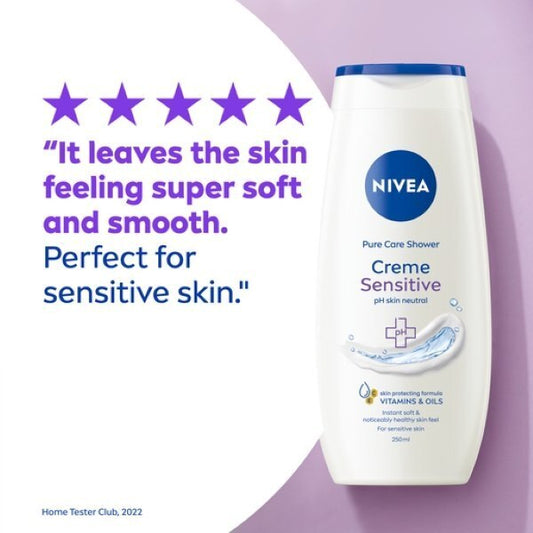 NIVEA Shower Cream Gel, Rich Moisture Sensitive, 250ml GOODS Boots   