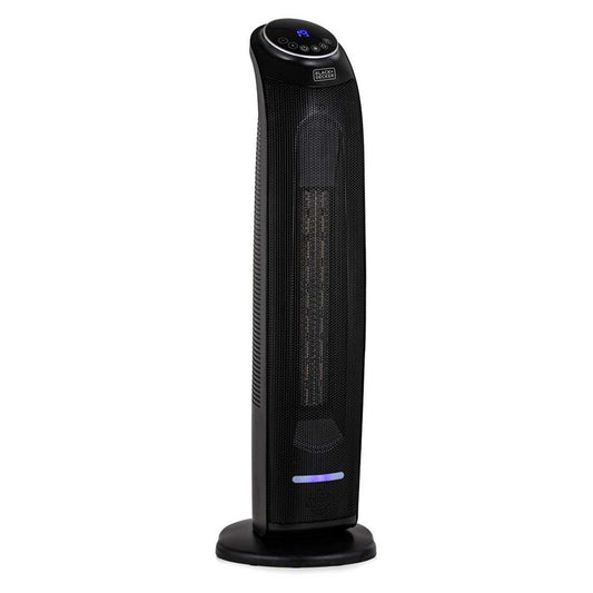 Black & Decker 2.2KW Digital Oscillating Ceramic Tower Fan Heater with Remote Control - Black GOODS Boots   