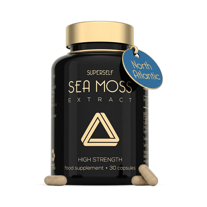 SuperSelf sea moss wildcrafted North Atlantic capsules 30 count - British product