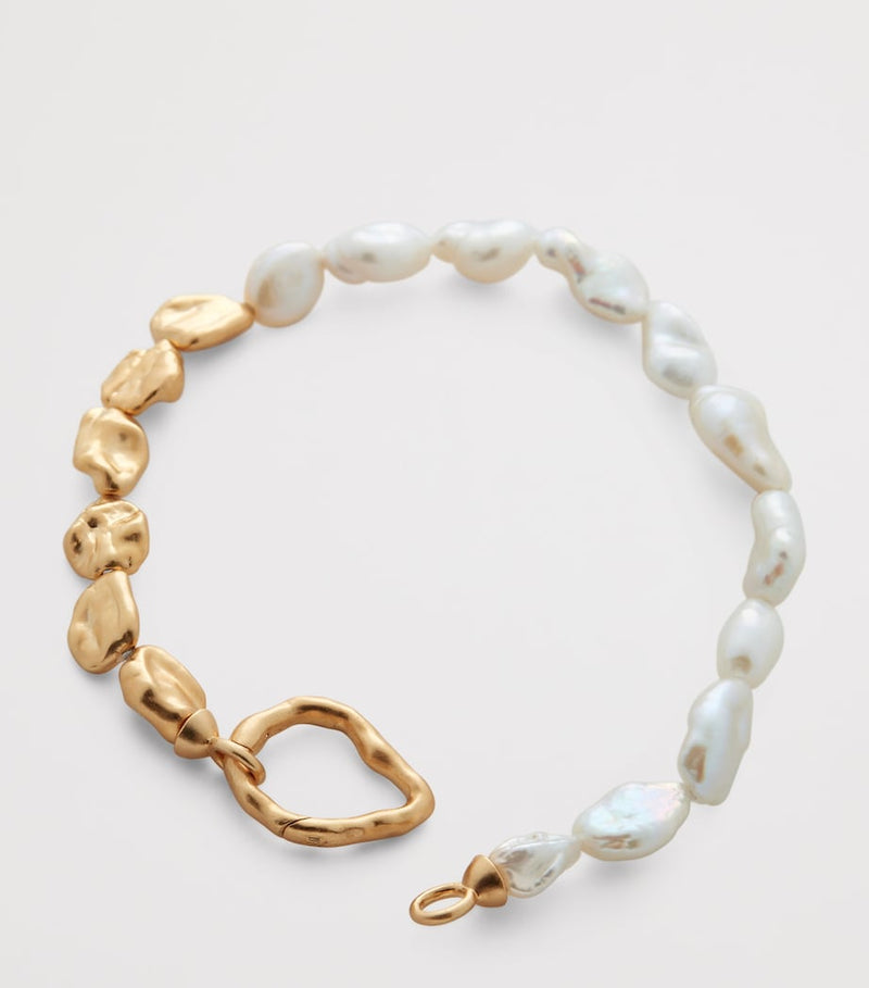 Monica Vinader keshi pearl bracelet gold vermeil - British product