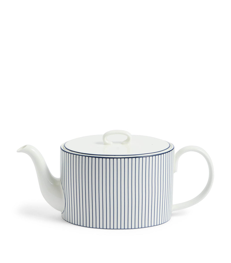 Wedgwood Gio Pinstripe Teapot bone china, UK version