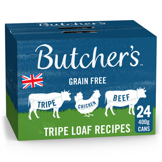 Butcher's Tripe Loaf Recipes Grain Free Adult Dog Food Tins GOODS ASDA   