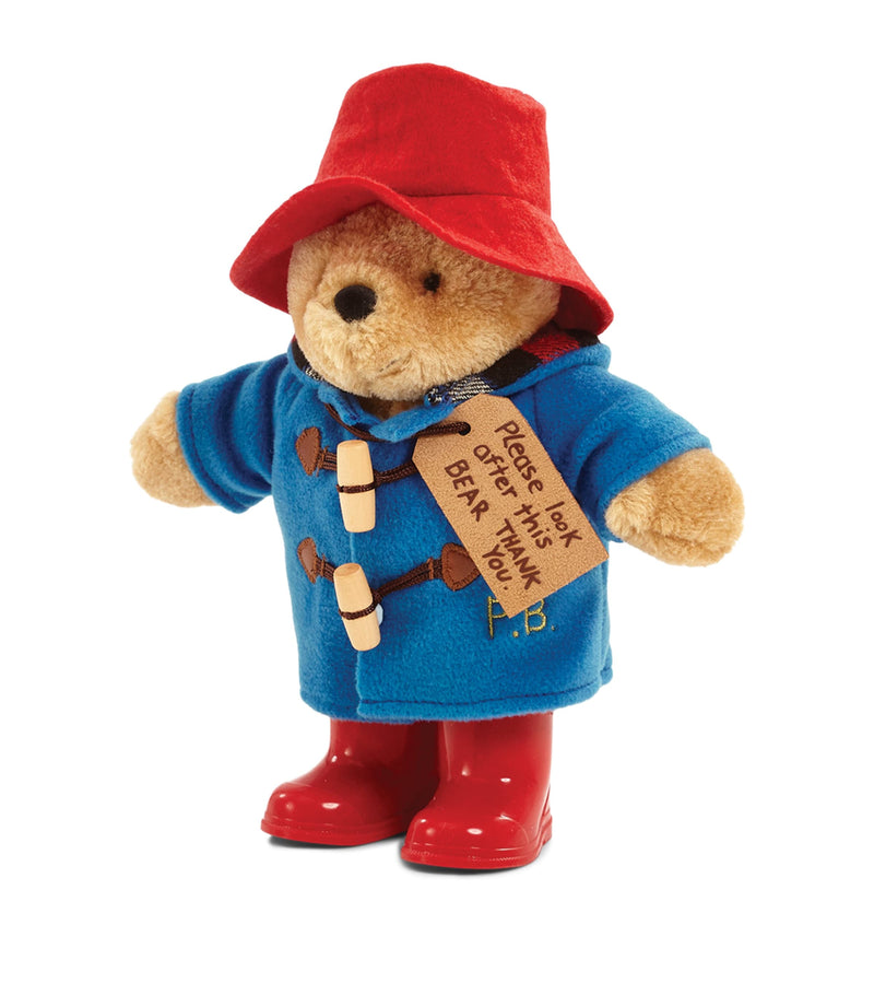 Paddington Bear soft toy with boots 20cm, imported from the UK