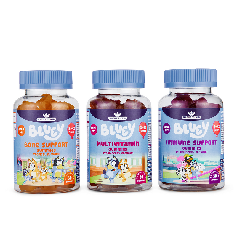 Natures Aid Bluey Multivitamin Strawberry Gummies 30 Count - British product