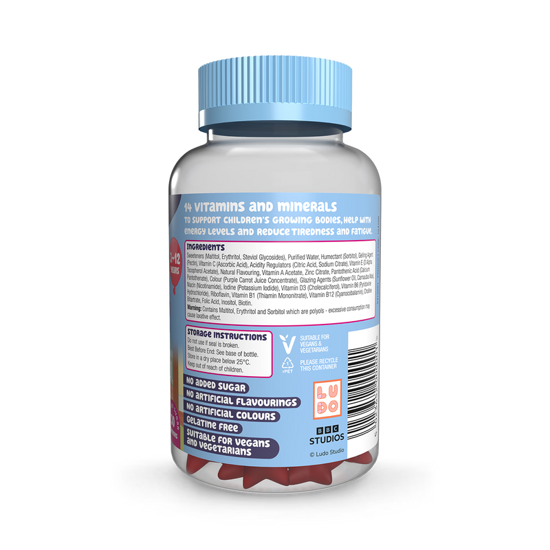 Natures Aid Bluey Multivitamin Strawberry Gummies 30 Count - British product