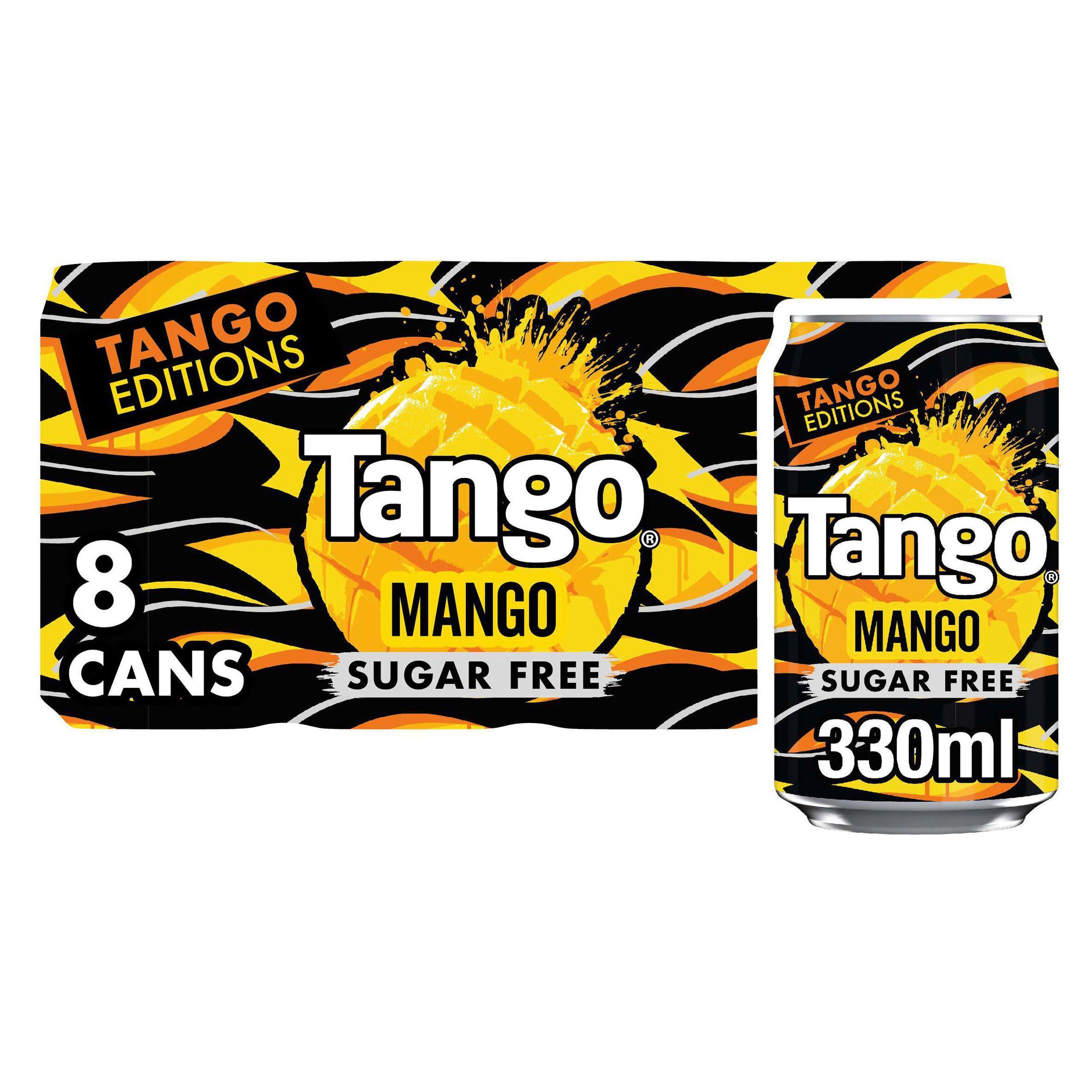 Tango Mango Sugar Free Cans 8x330ml GOODS Sainsburys