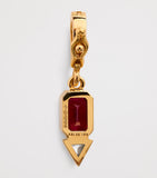 Azlee yellow gold ruby diamond July charm (British brand)