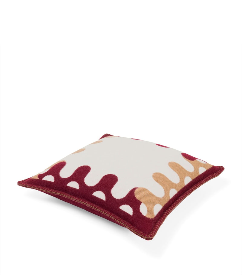 Frette Modernism 002 wool cushion 50cm x 50cm, imported from the UK