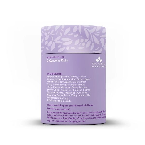Feel Supreme Cycle Bloom menstrual support supplement 60 capsules, imported from the UK