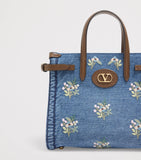 Valentino Garavani small embroidered Antibes top-handle bag, imported from the UK