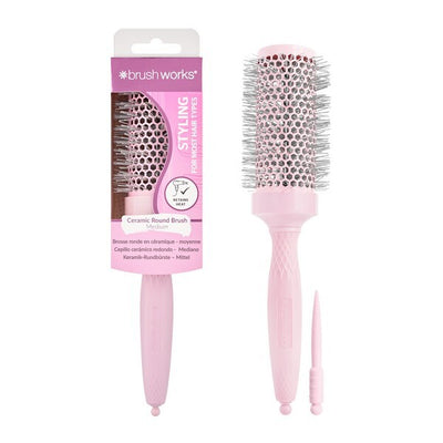 Superdrug Brushworks Ceramic Round Hairbrush Medium 43mm- Buy online at McGrocer
