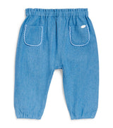 Harrods Cotton Scalloped Trousers with Elasticated Waistband for Infants and Toddlers (3 Months - 4 Years)- Buy online at McGrocer