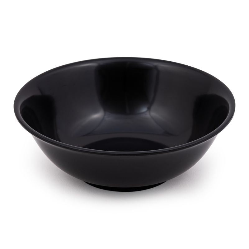 Black melamine noodle bowl, 8 inch size, UK version