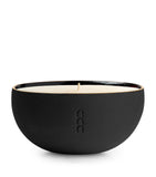 Marchanta dark travertine candle holder 36cm - British product