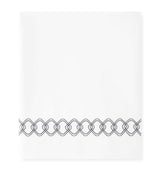 Harrods Amalia Cotton Ornato King Flat Sheet 275cm x 275cm- Buy online at McGrocer