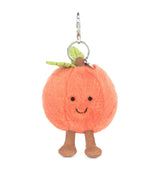 Harrods Jellycat Amuseables Peach Plush Bag Charm- Buy online at McGrocer
