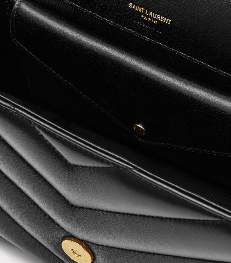 Saint Laurent Medium Loulou shoulder bag matelassé lambskin, UK version