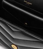 Saint Laurent Medium Loulou shoulder bag matelassé lambskin, UK version