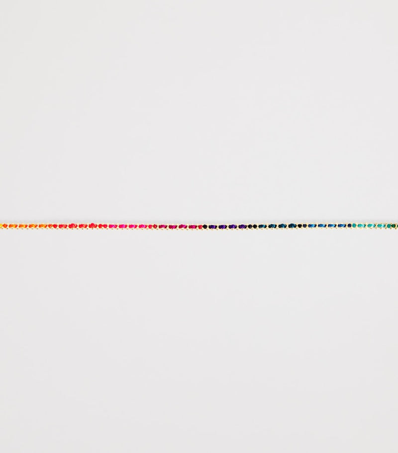Redline Aurore yellow gold bracelet with engraved K charm (British brand)