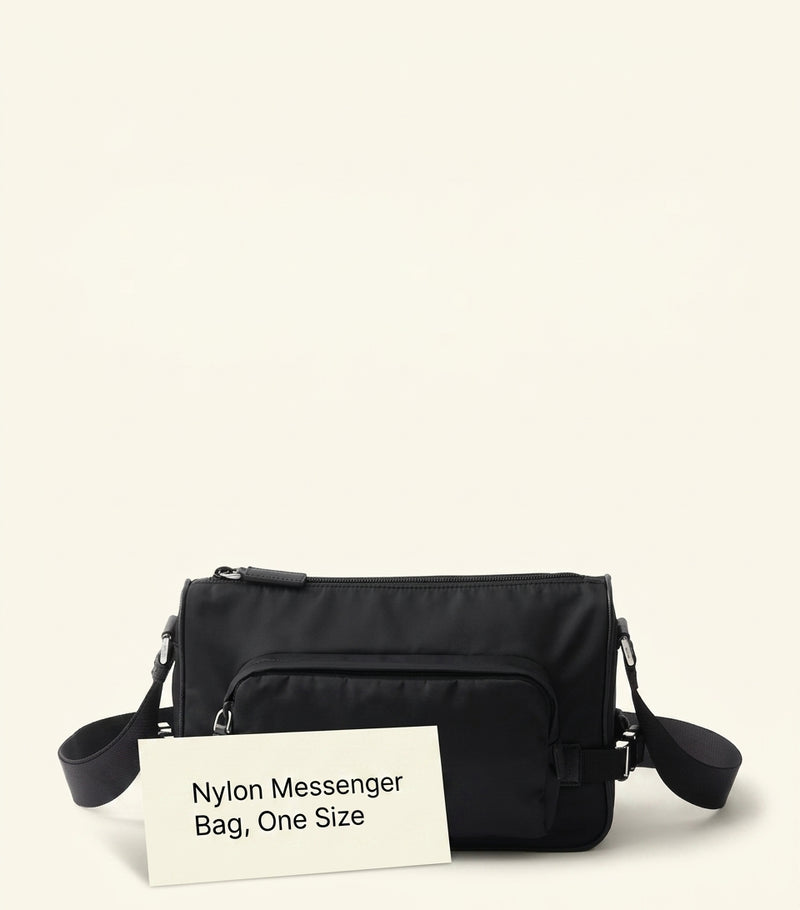 Prada Re-Nylon leather messenger bag medium - British product