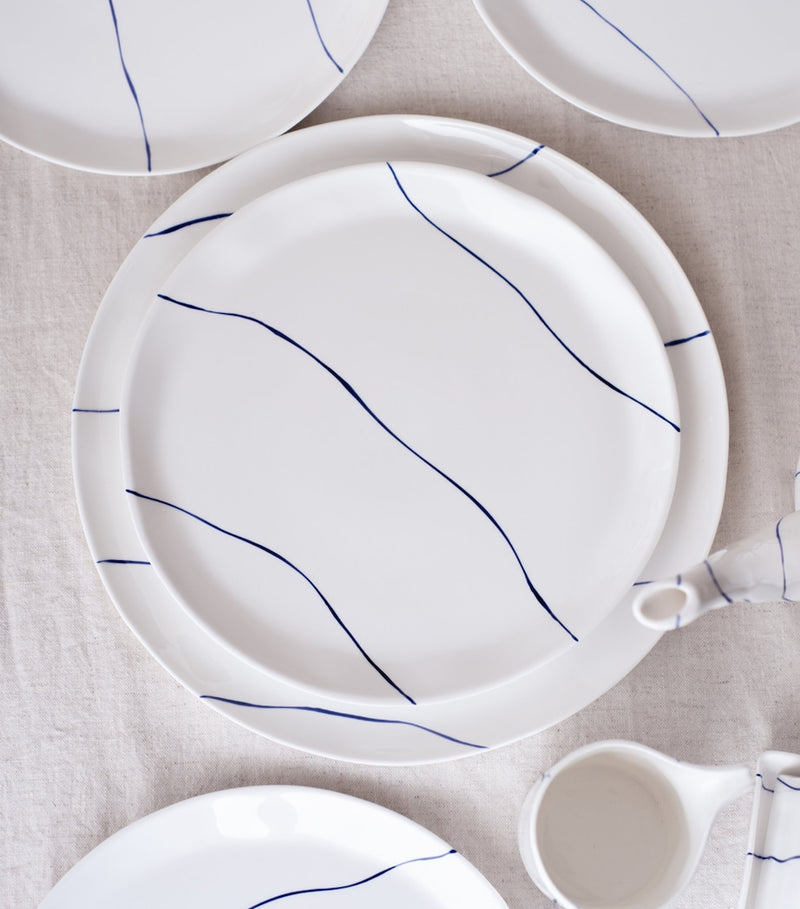 FELDSPAR Stripe side plate 24cm - British product