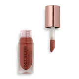 Superdrug Revolution Pout Bomb Plumping Lip Gloss Cookie Deep Nude- Buy online at McGrocer
