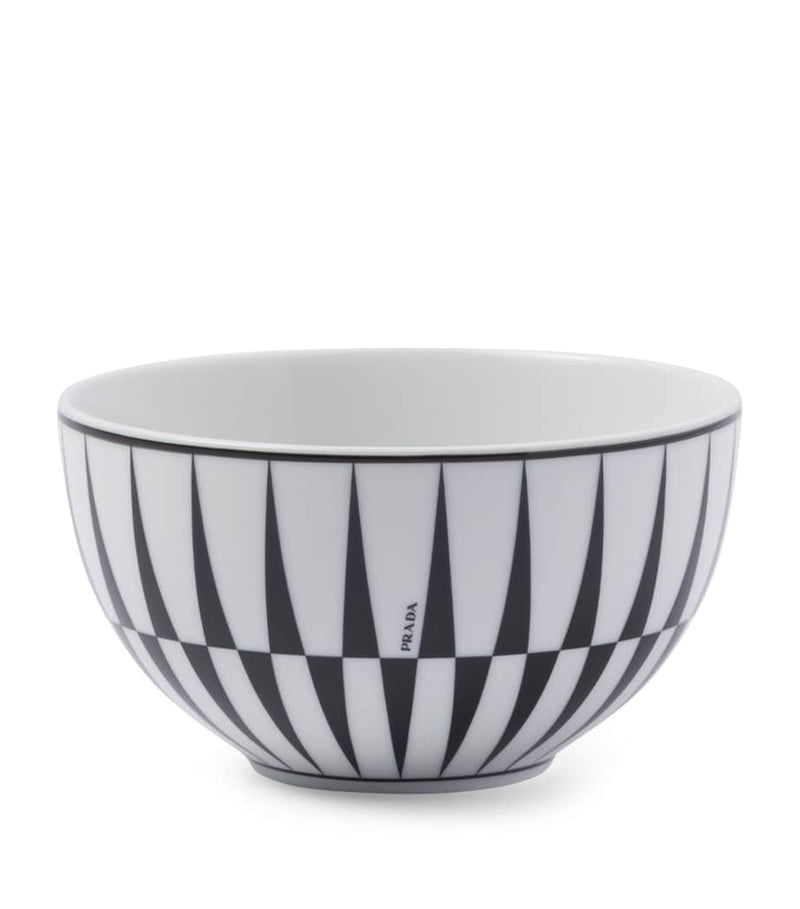 Prada Stripes cereal bowls set of 2 12cm, imported from the UK