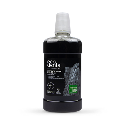 Holland & Barrett Ecodenta Extra Whitening Mouthwash Black Charcoal 500ml- Buy online at McGrocer