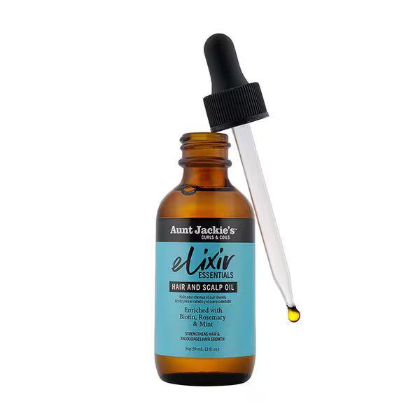 Aunt Jackie's Biotin Rosemary Mint Elixir Hair Scalp oil 59ml - British product
