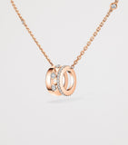 Messika Move Romane pink gold diamond necklace 0.31ct - British product