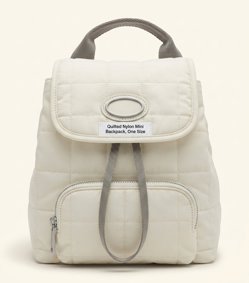 Burberry Horseshoe backpack Check pattern quilted nylon - British product