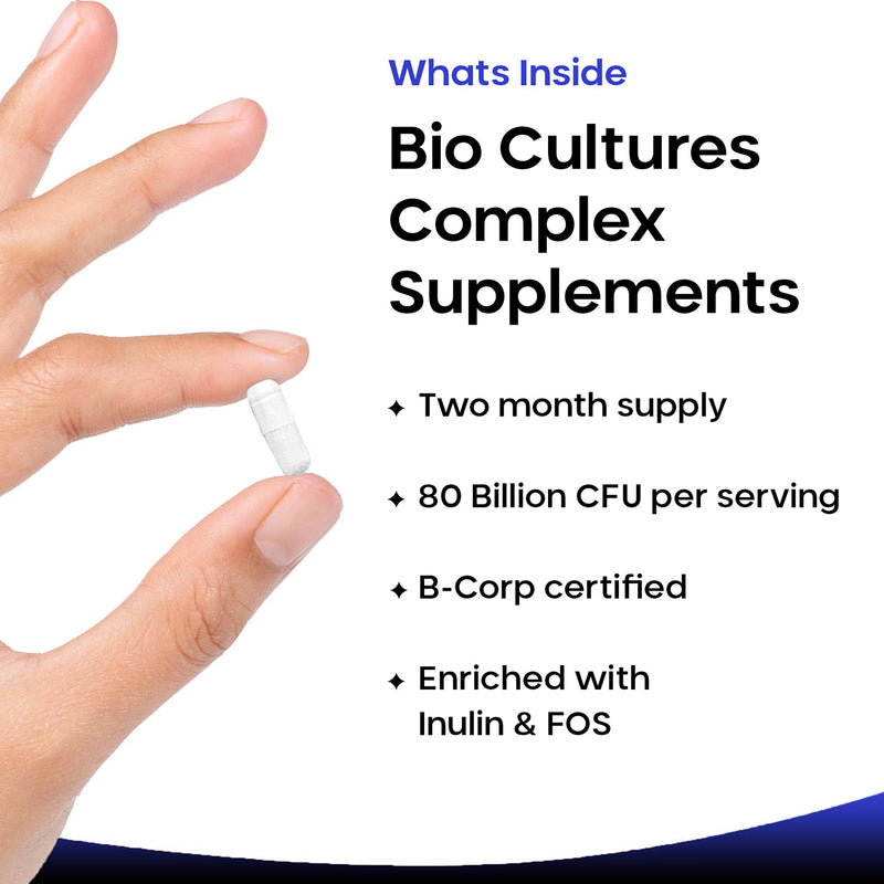New Leaf Bio Cultures Complex 60 capsules, imported from the UK