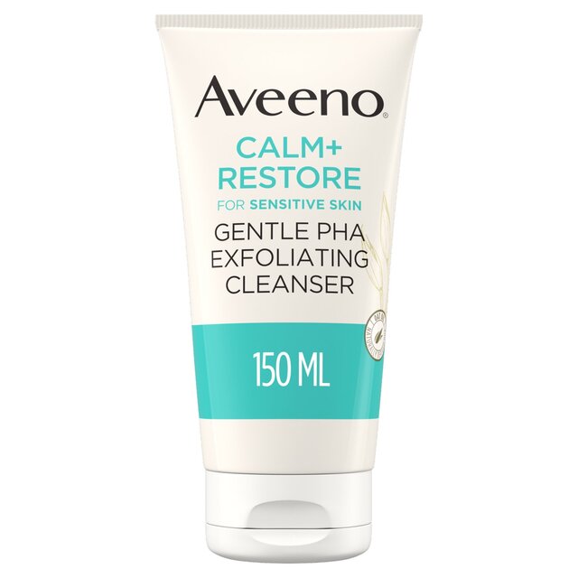 Aveeno Calm and Restore Gentle PHA Exfoliating Cleanser 150ml - McGrocer