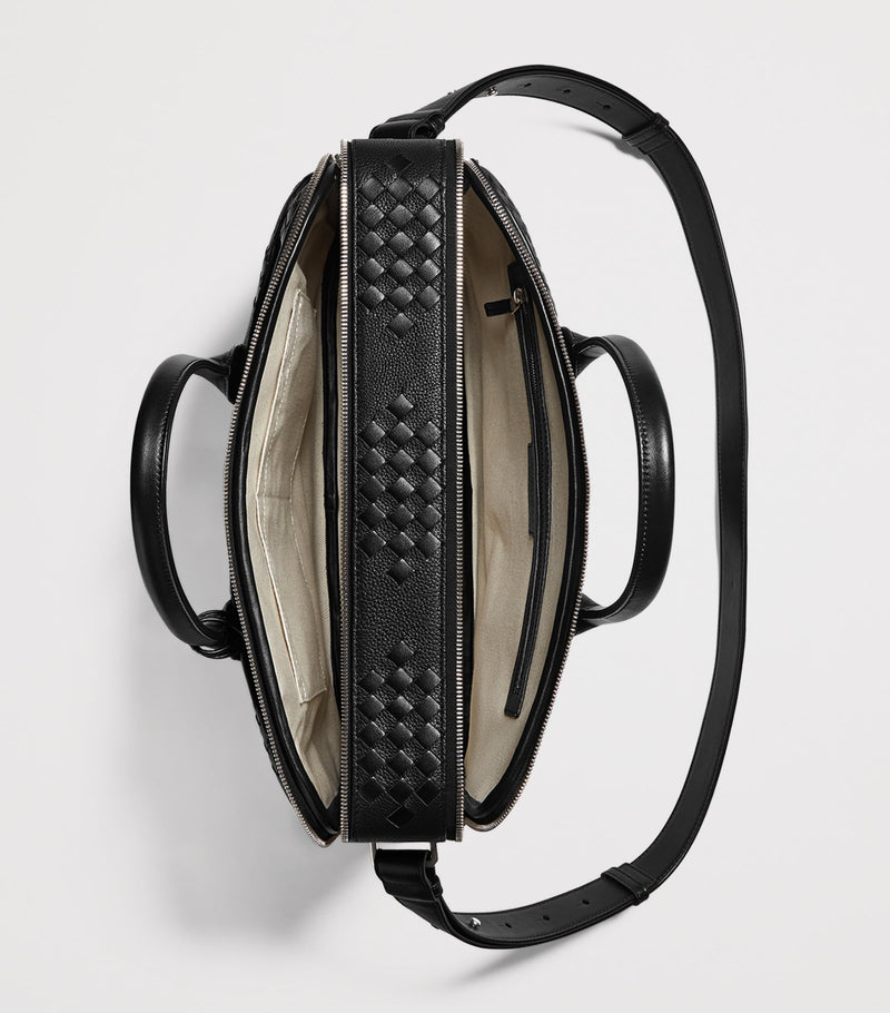 Bottega Veneta Getaway briefcase in leather Intrecciato weave - British product