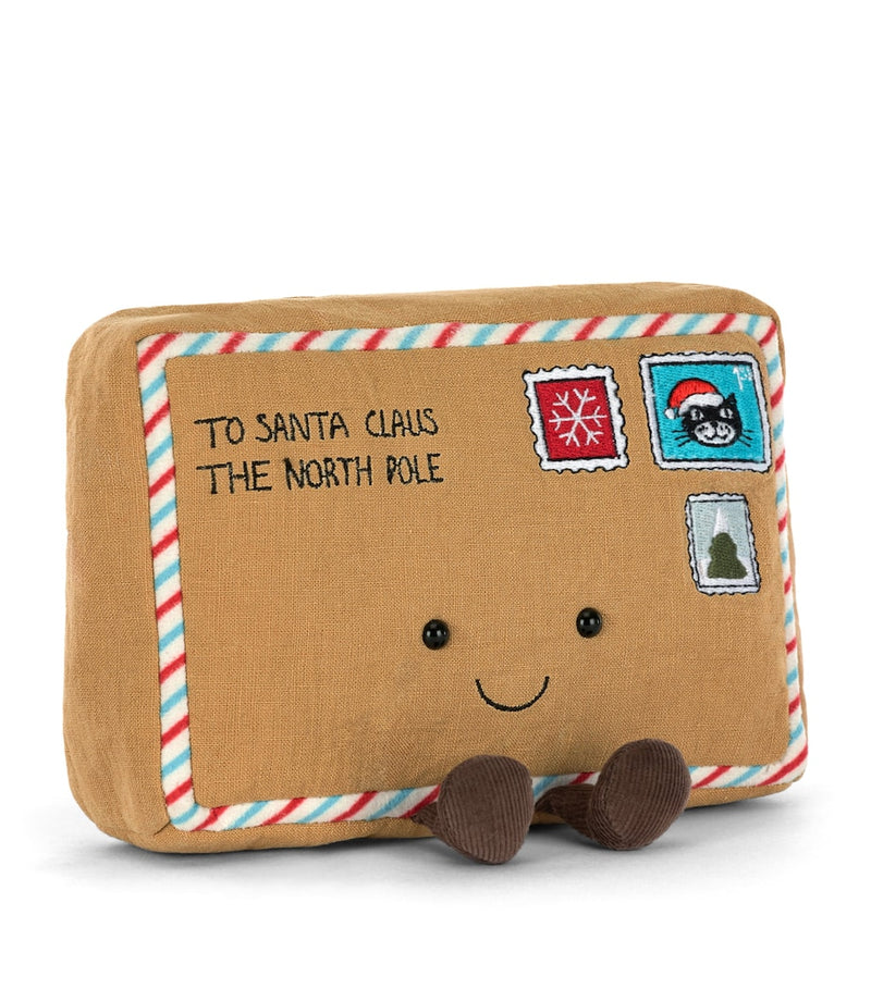 Jellycat Amuseables Letter to Santa soft toy 15cm, UK version