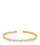 Harrods Suzanne Kalan Yellow Gold and Diamond Classic Bangle (15cm-15.5cm)- Buy online at McGrocer