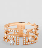 MARLI New York rose gold diamond ring, UK version
