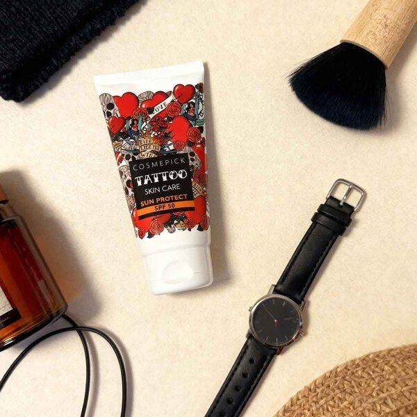 COSMEPICK tattoo sun protection SPF50 cream 2x50ml, imported from the UK